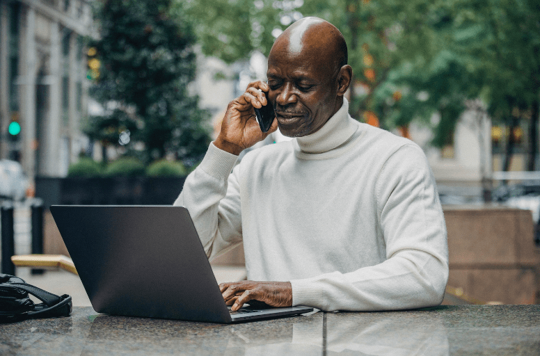 Man on computer | Gapin Institute